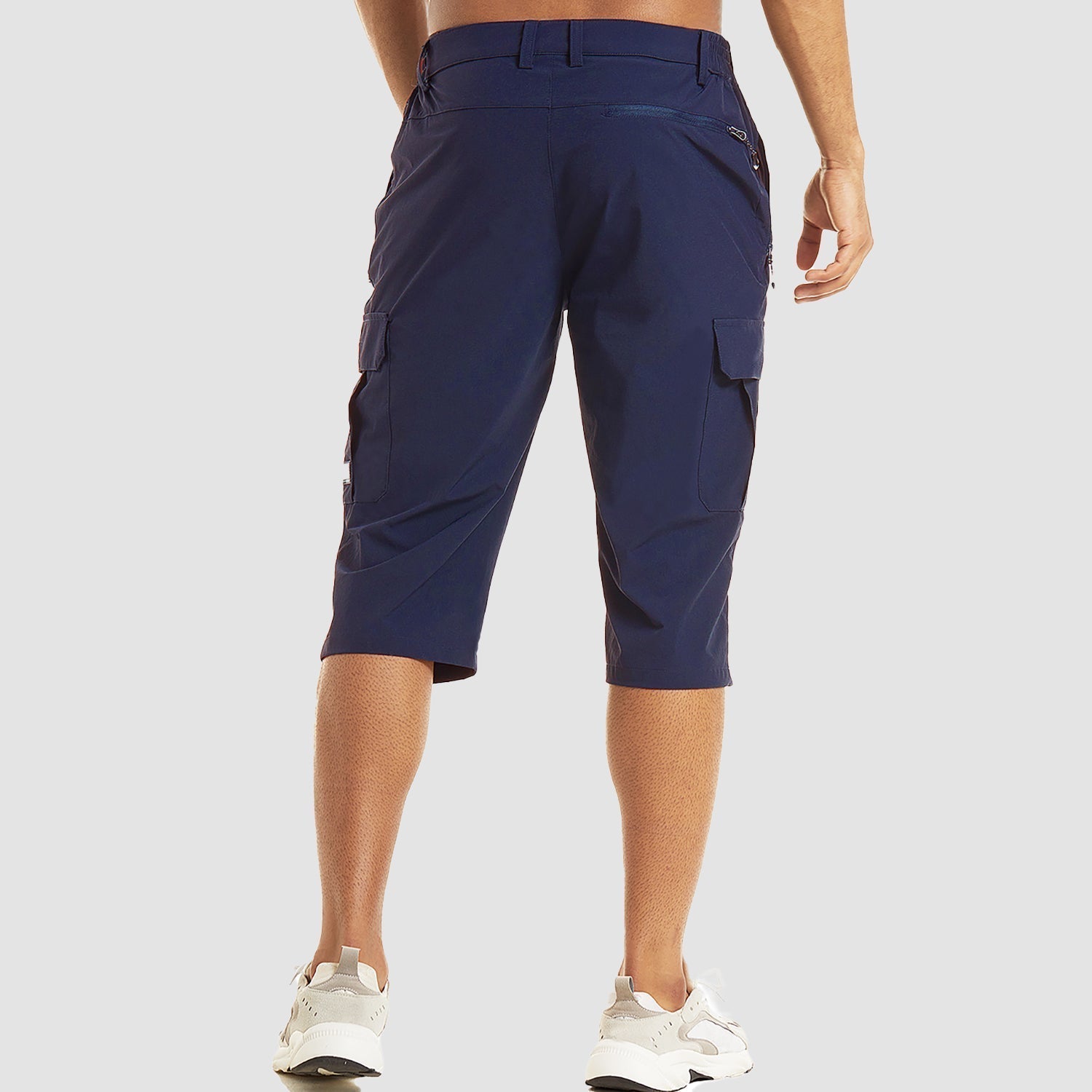 Men's Cargo Shorts – Multi Pocket Zip Fly Knee Length Outdoor Casual