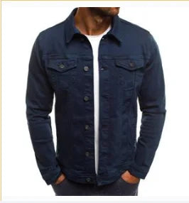 Men's Slim Fit Denim Jacket – Button Front Chest Pocket Casual Outerwear