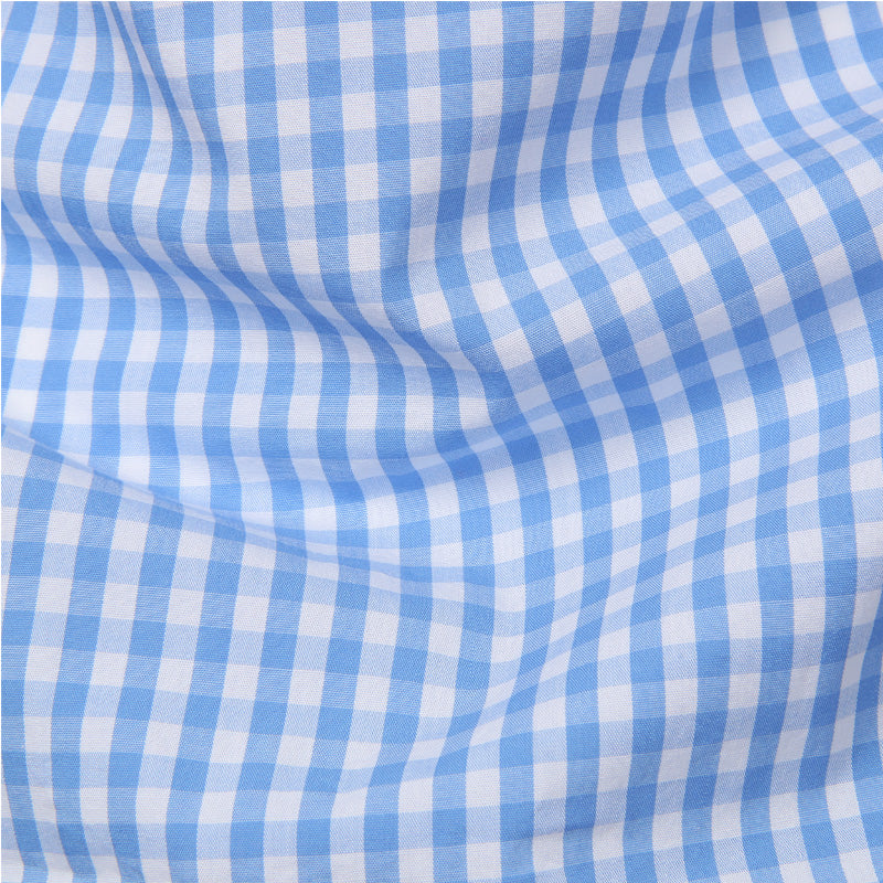 Men's Slim Fit Gingham Long Sleeve Shirt – Button Down Collar Casual