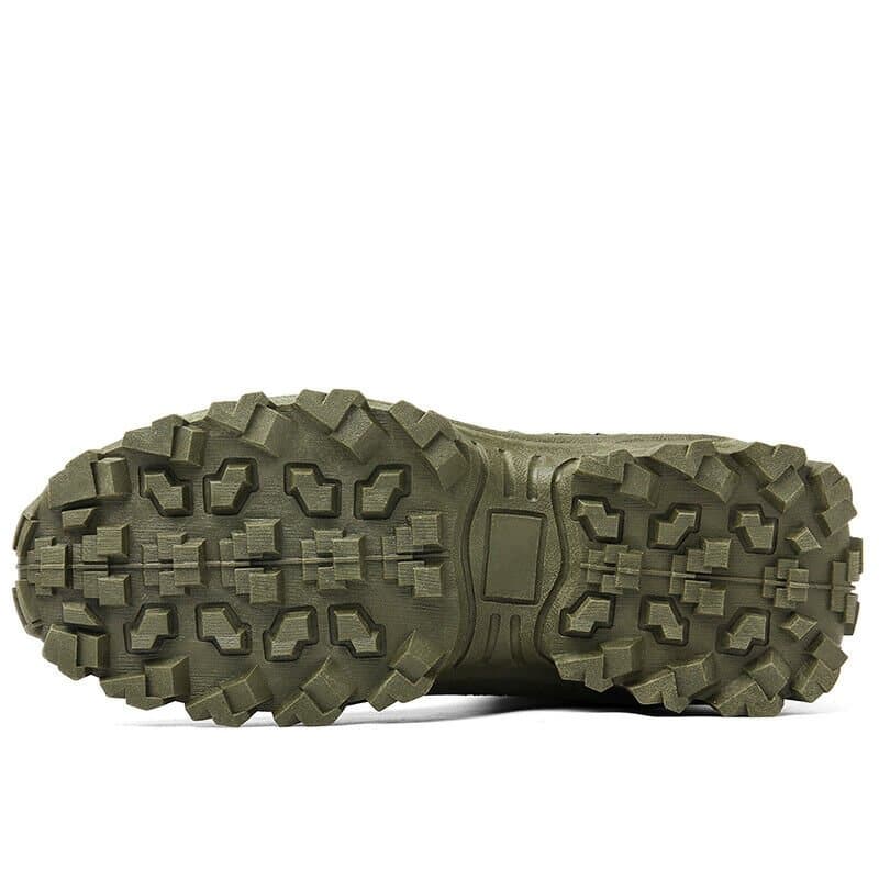 Men's Tactical Hiking Boots – Lace Up Side Zip Chunky Lug Outdoor Work