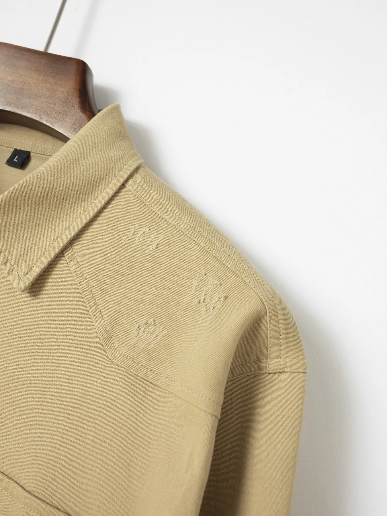 Men's Utility Solid Long Sleeve Shirt – Dual Chest Pocket Workwear Casual