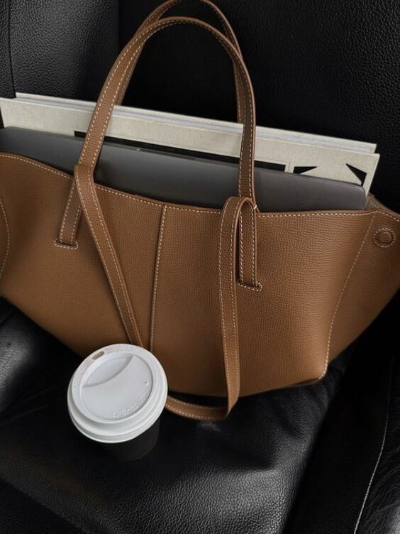 Women's Large Carryall Tote Bag – Double Handle Open Top Everyday Work