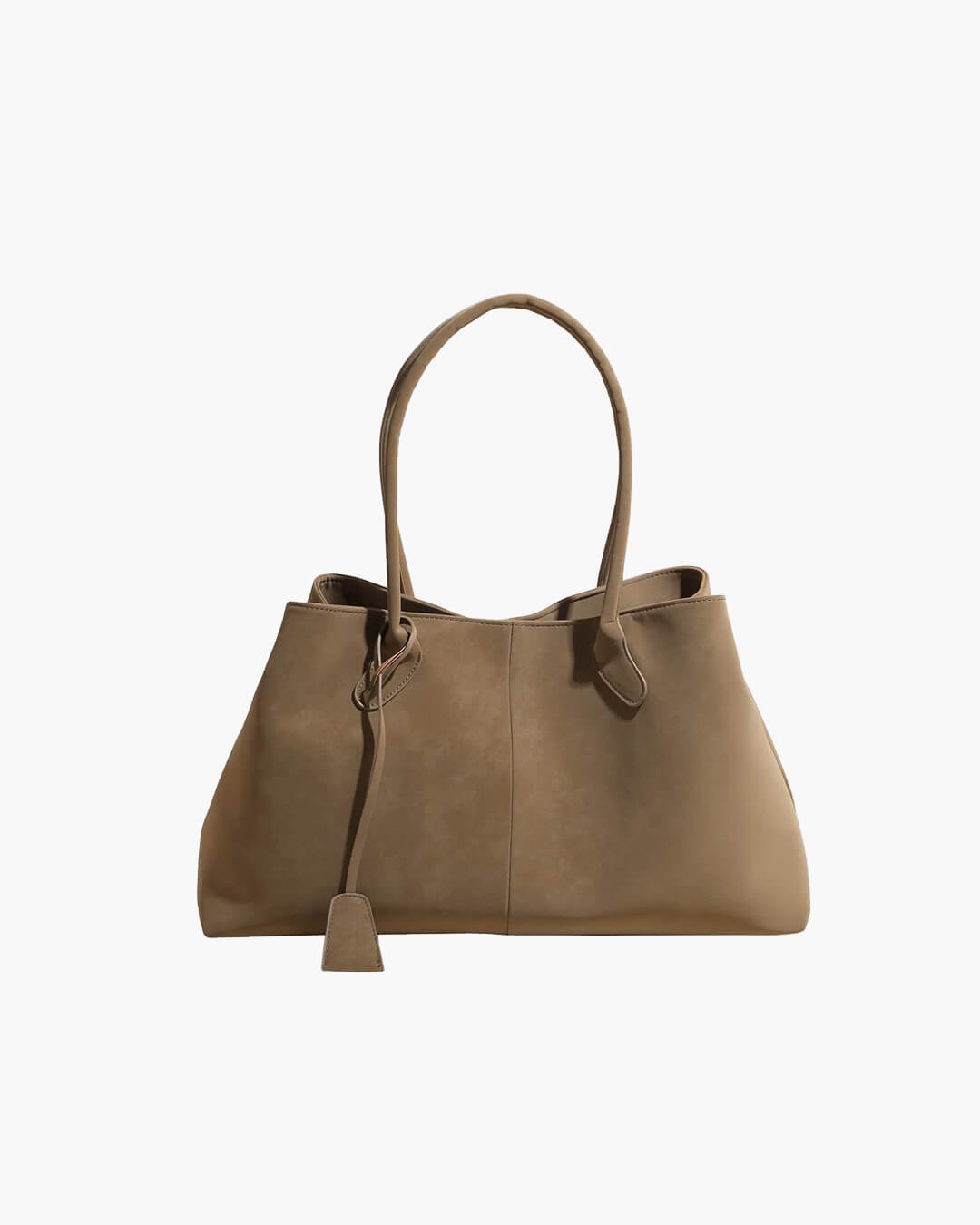 Women's Large Slouchy Shoulder Tote Bag – Snap Closure Tassel Everyday
