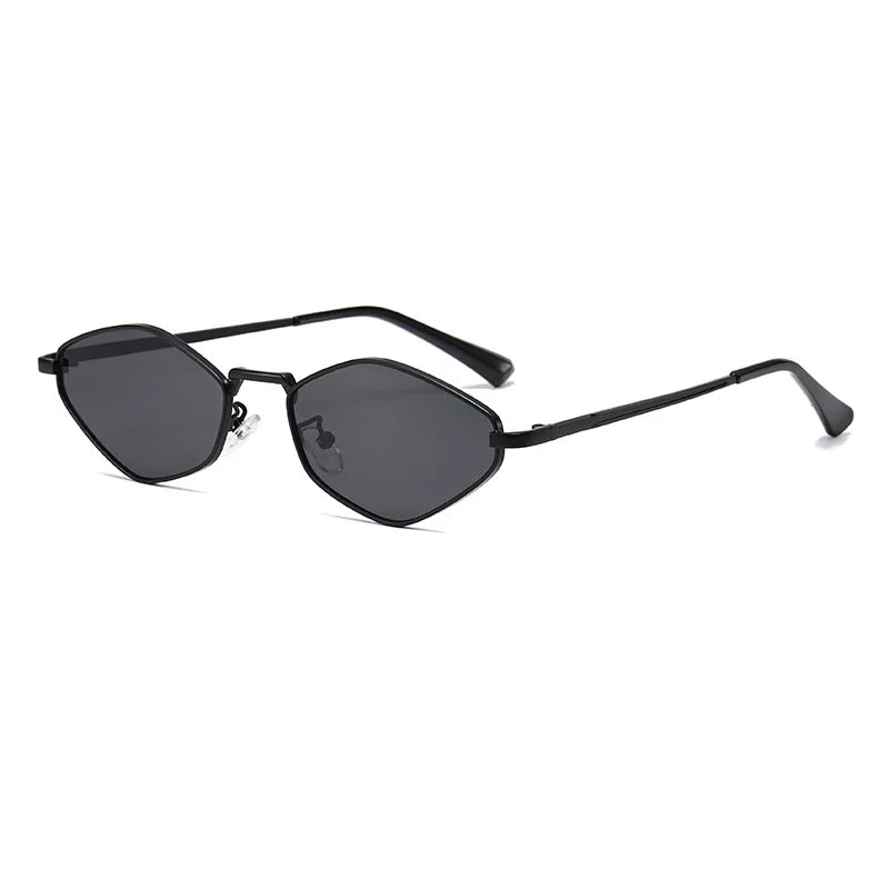 Women's Slim Angular Oval Frame Sunglasses – Retro Cat Eye Everyday