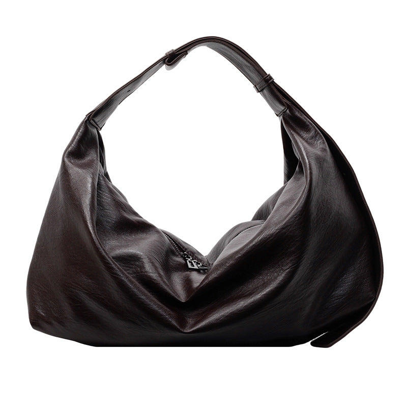 Women's Slouchy Shoulder Tote Bag – Zip Hobo Adjustable Strap Casual