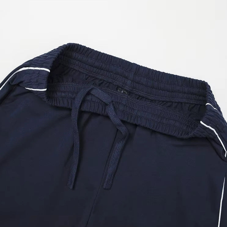 Women's Wide Leg Sweatpants – High Waist Drawstring Side Stripe Lounge Track