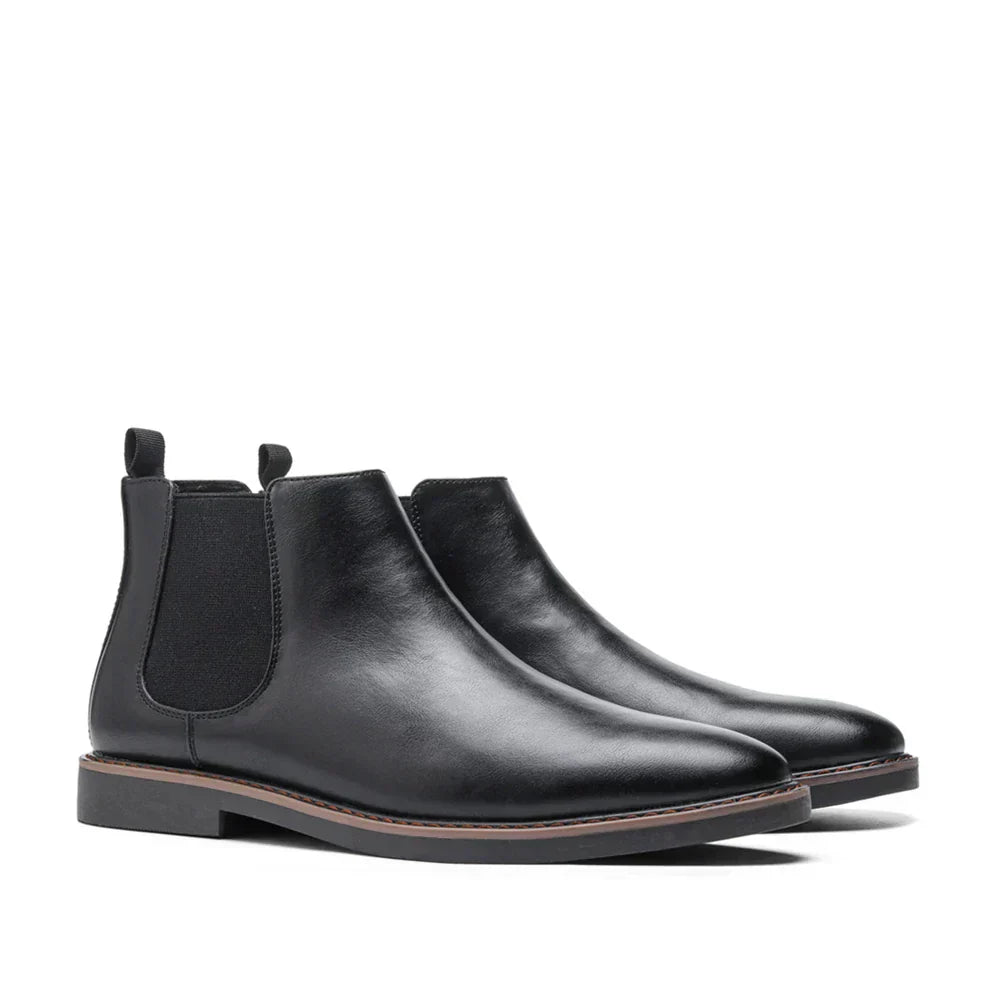 Men's Chelsea Ankle Boots – Pull Tab Slip On Smart Casual Dress Boot