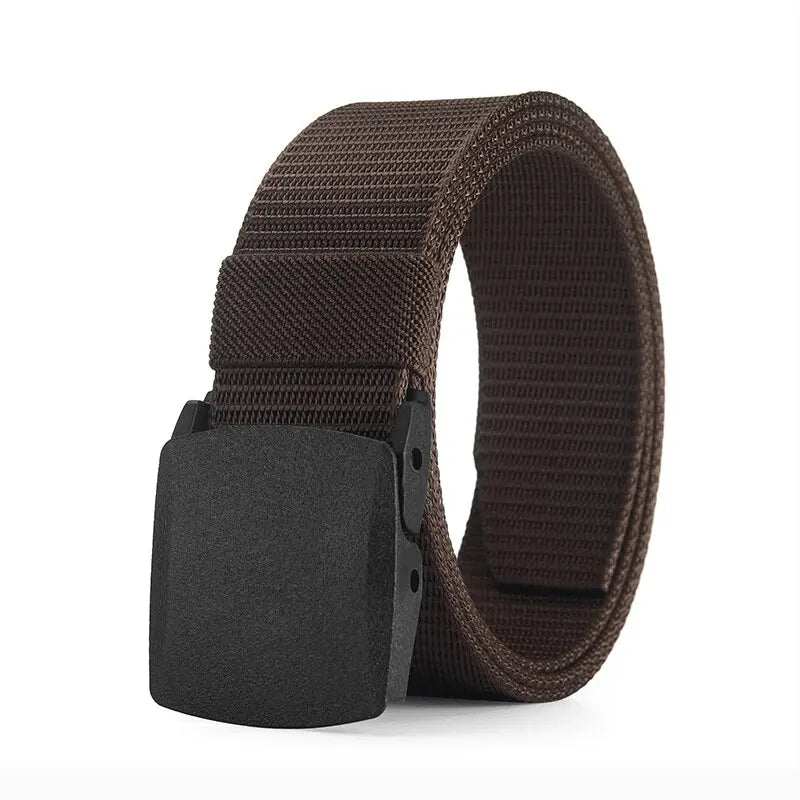 Men's Tactical Belt – Slide Buckle Woven Strap Outdoor Casual Everyday
