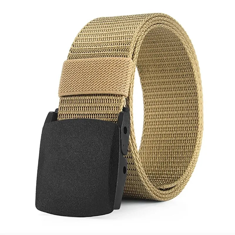 Men's Tactical Belt – Slide Buckle Woven Strap Outdoor Casual Everyday
