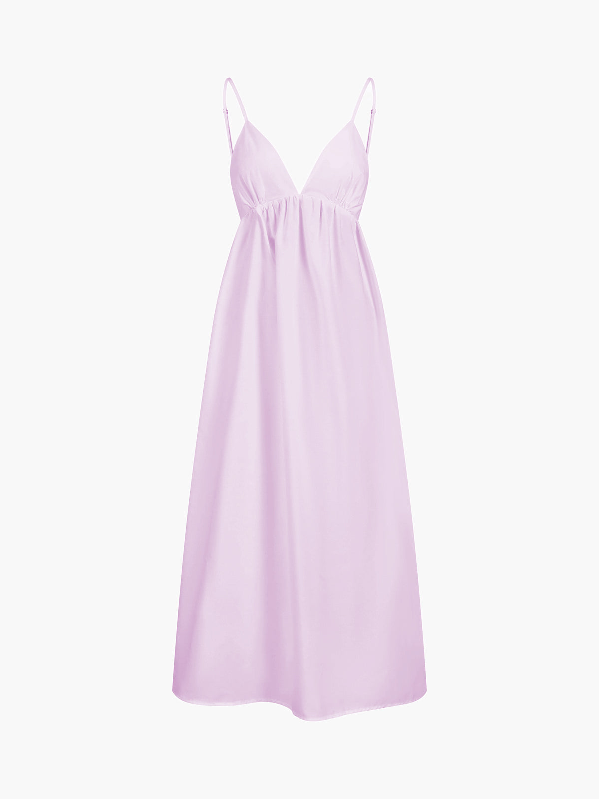 Women's Backless Spaghetti Strap Maxi – Deep V Neck Babydoll Summer Dress