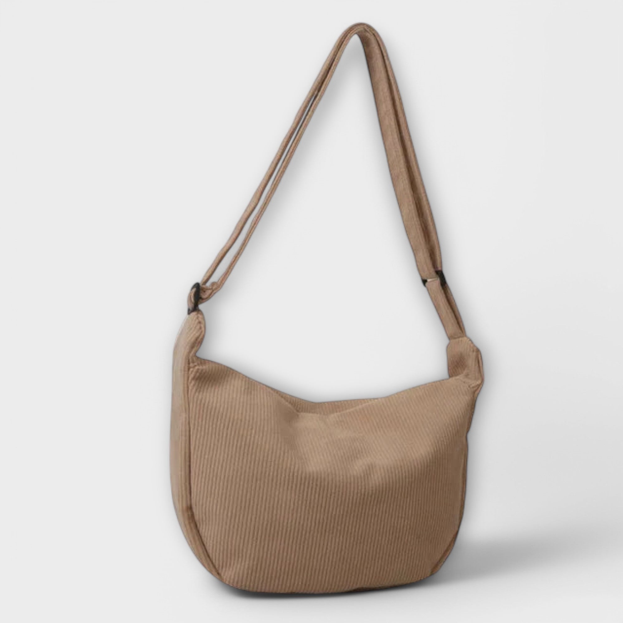 Women's Casual Ribbed Corduroy Shoulder Bag – Hobo Zip Charm Everyday