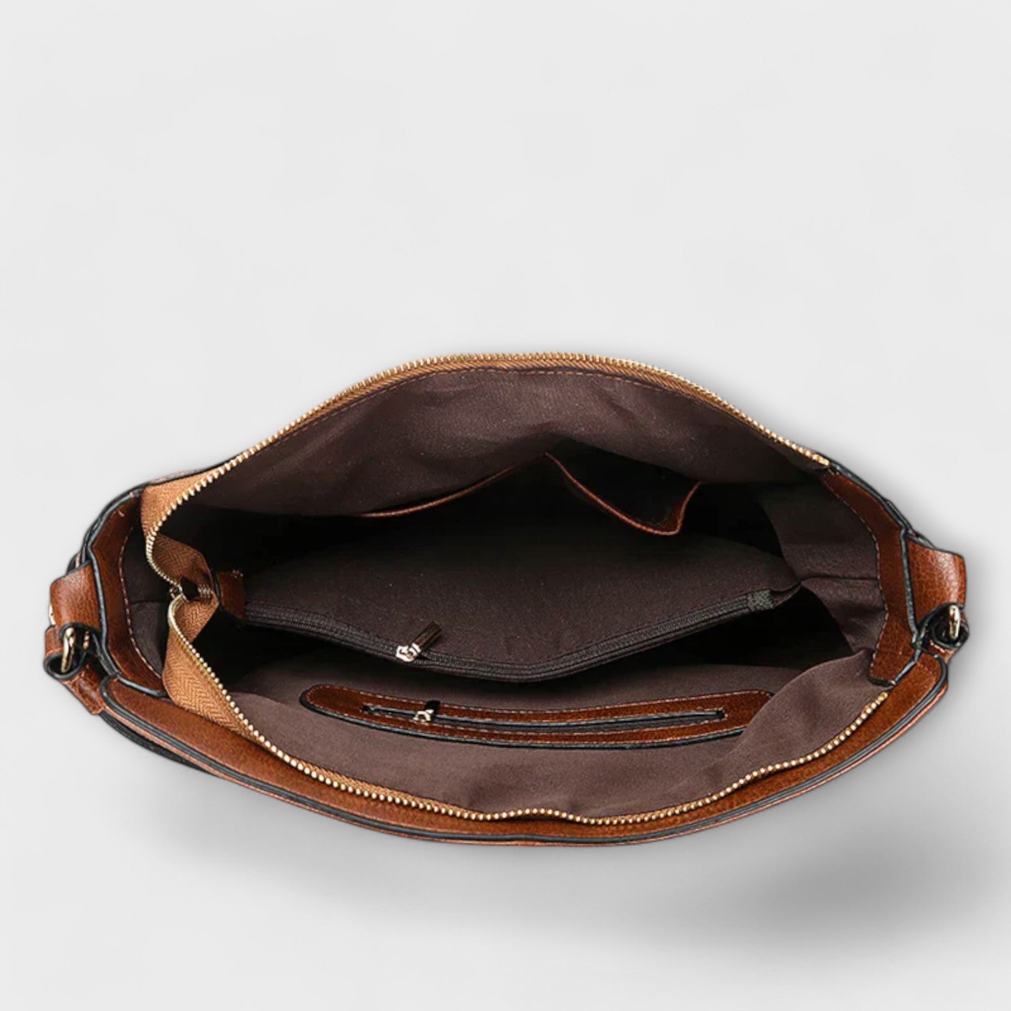 Women's Hobo Shoulder Bag – Adjustable Strap Multi-Pocket Zip Top Handle