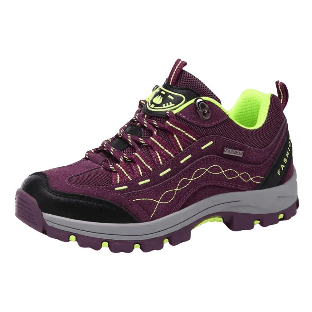 Women's Low Cut Lace Up Hiking Shoes – Trail Grip Outdoor Trekking