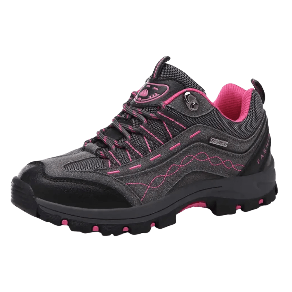 Women's Low Cut Lace Up Hiking Shoes – Trail Grip Outdoor Trekking