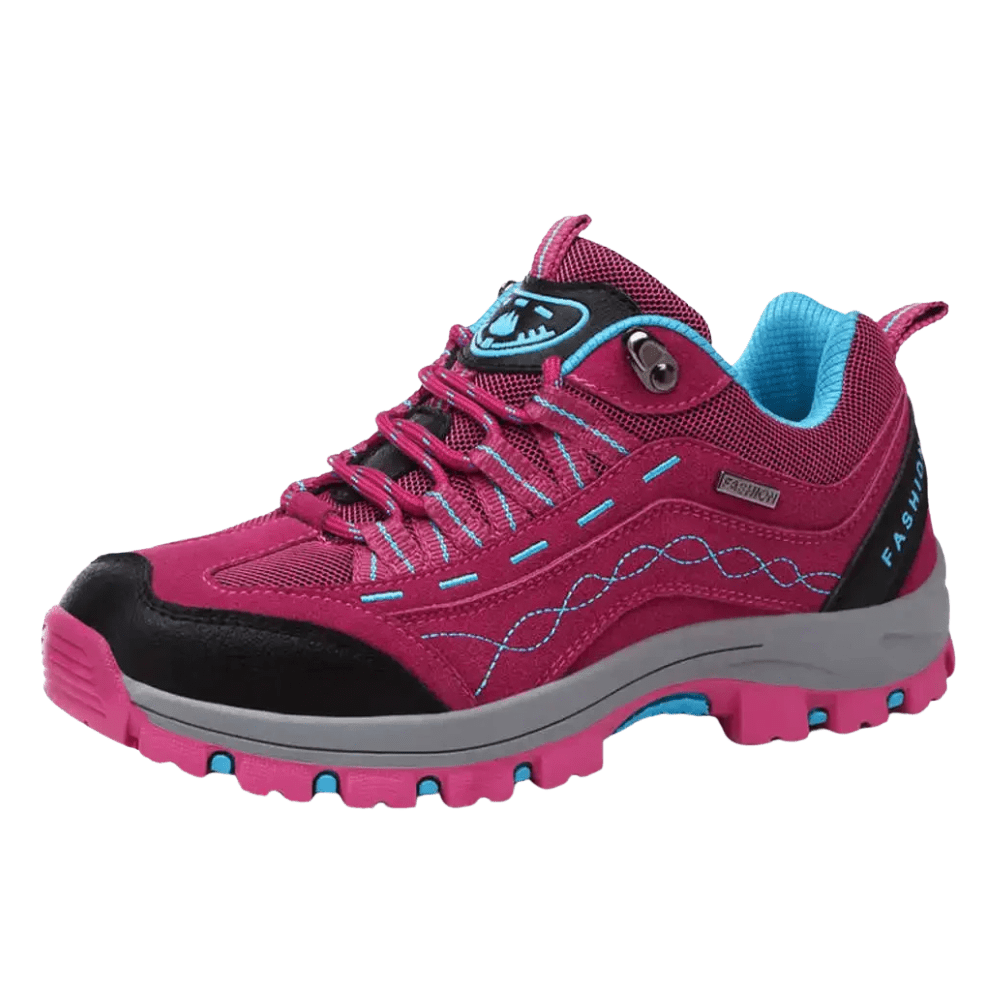 Women's Low Cut Lace Up Hiking Shoes – Trail Grip Outdoor Trekking