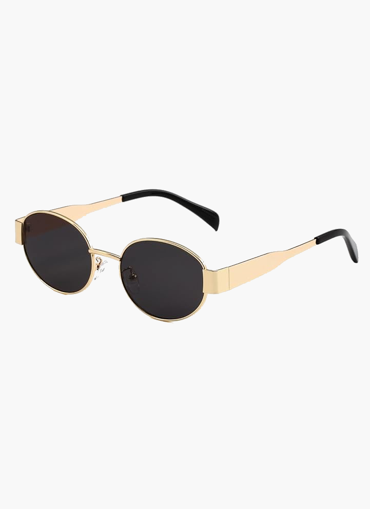 Women's Oval Frame Tinted Lens Sunglasses – Flat Brow Bar Casual Everyday