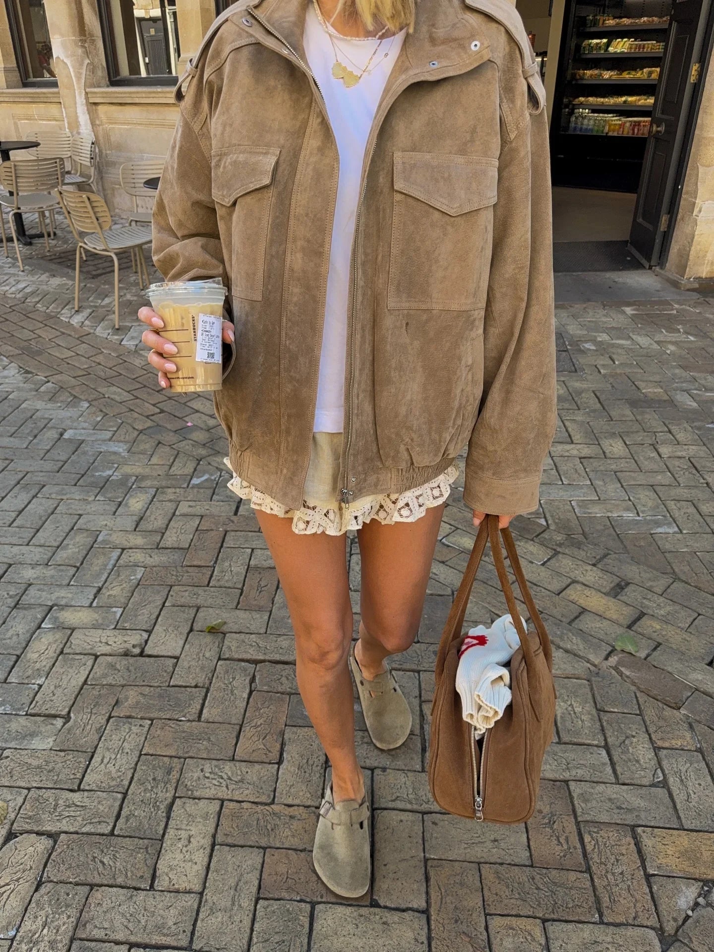 Women's Oversized Utility Jacket – Stand Collar Zip Front Flap Pocket Casual
